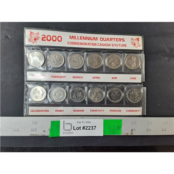 Set of Canadian Millenium Quarters