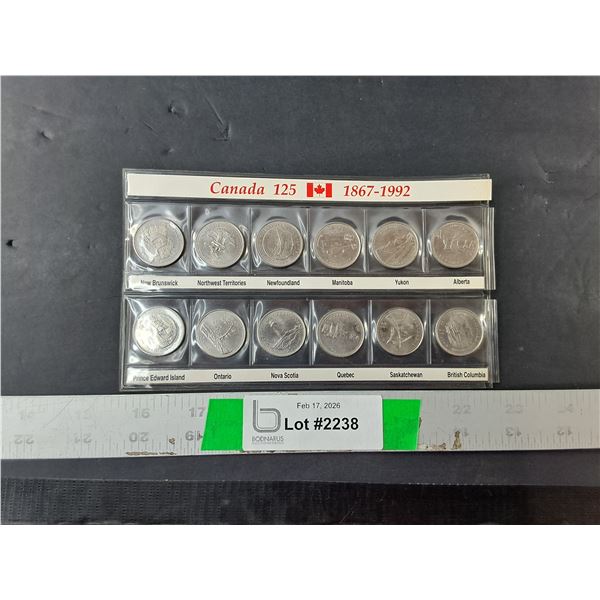 Canada 125 Years Commemorative Quarters