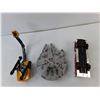 Image 4 : Model Firetruck, John Deere Excavator & Millenium Falcon