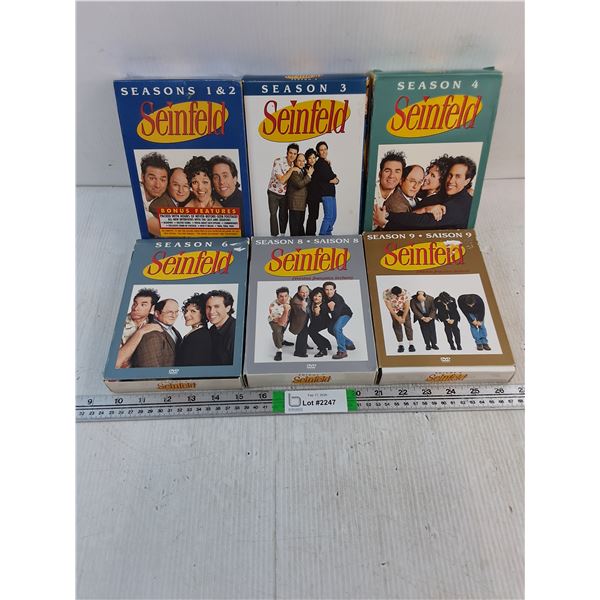 (7) Years of Seinfeld DVD Sets-Seasons 1,2,3,4,6,8 and 9