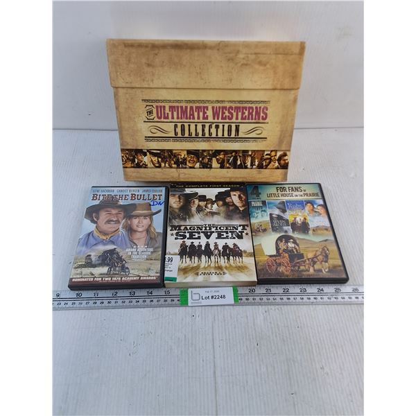 The Ultimate Westerns Collection and (3) Western Themed DVD Movies