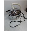 Image 2 : Electric Kettle(untested),Phone,(2) Vases and (2) Pairs of Glasses