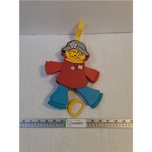Vintage Fisher Price Jumping Jack Scarecrow