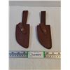 Image 1 : (2) Leather- Knife Sheath-1 1/2" x 4" approx Blade size