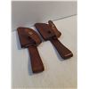 Image 2 : (2) Leather- Knife Sheath-1 1/2" x 4" approx Blade size