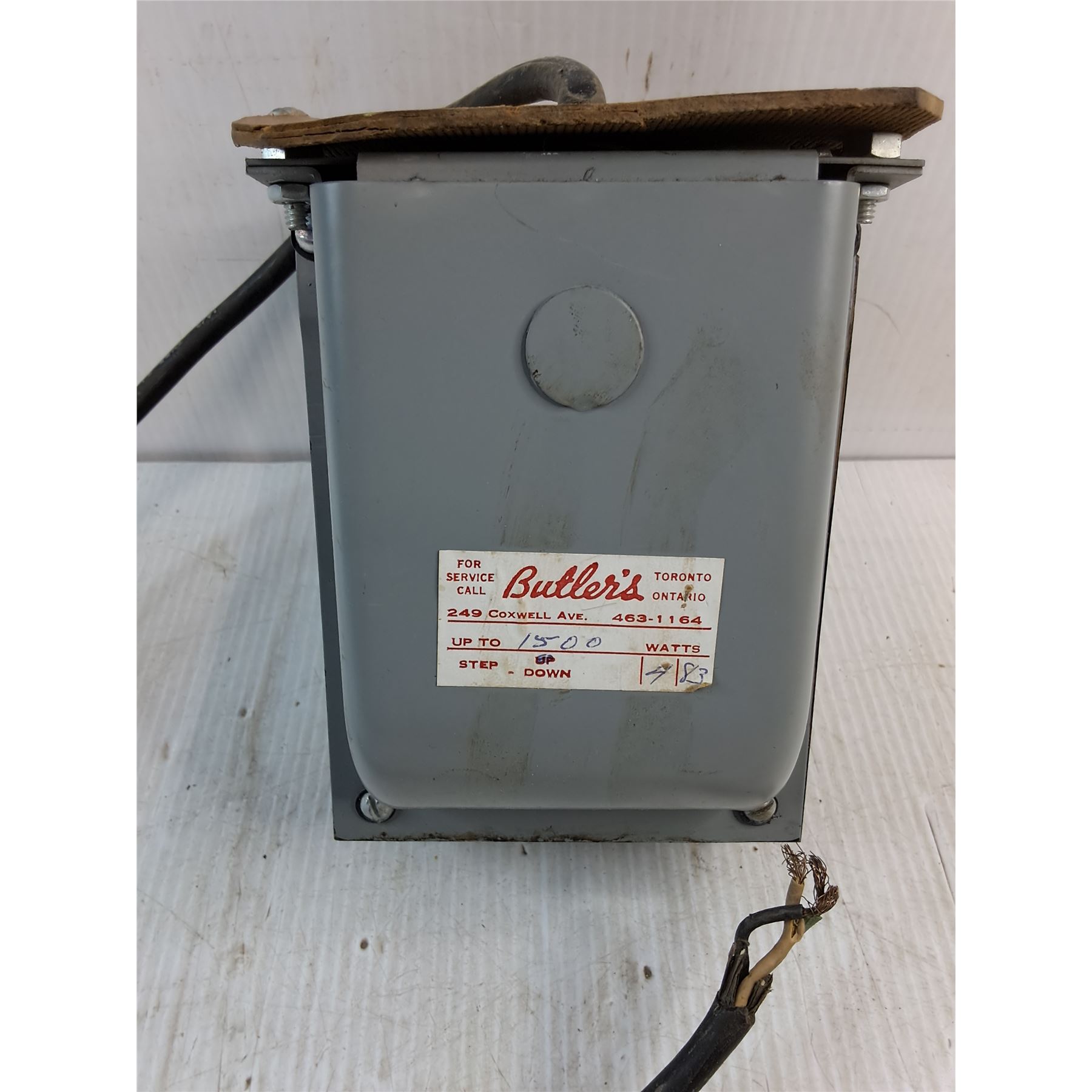 Butler Step-Down Transformer-untested-as is - PICK UP - Bodnarus ...