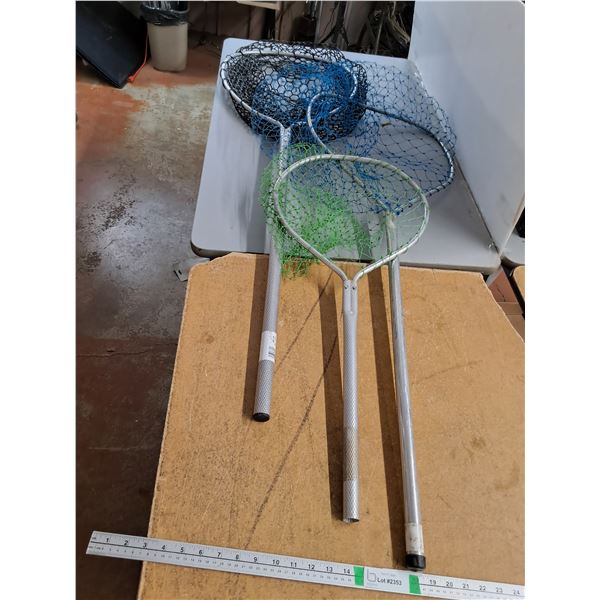 *(3) Fishing Nets -Up to 5ft - PICK UP ONLY