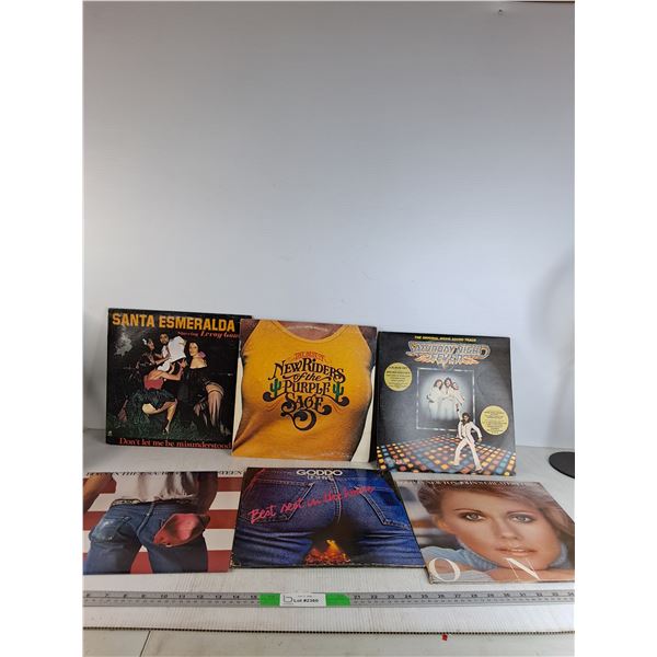 (6) Records; Santa Esmeralda, Saturday Night Fever, Bruce Springsteen, Olivia Newton, Misc