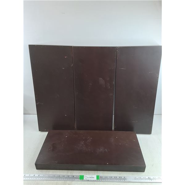 (4) Wall Shelves 23 3/4" x 10 1/4" x 2" - PICK UP