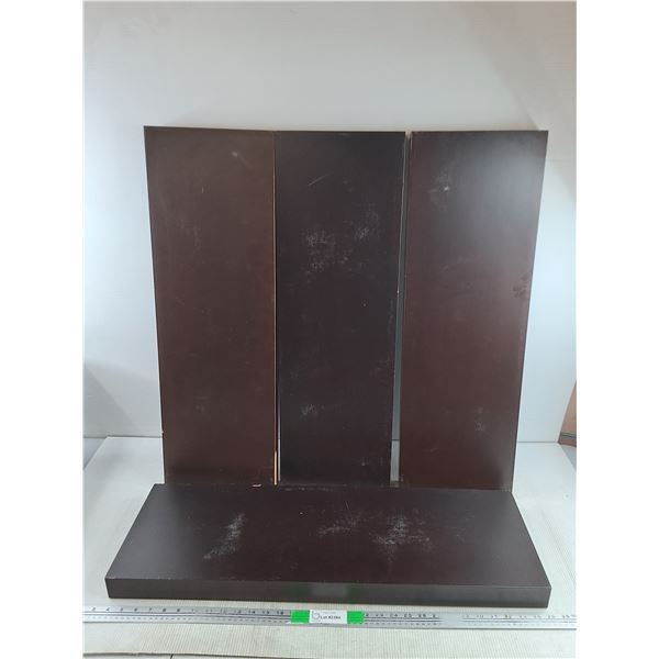 (4) Wall Shelves 31 1/2" x 10 1/4" x 2" - PICK UP