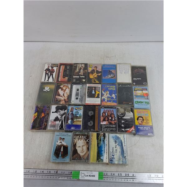Assorted Audio Cassettes - Tracy Byrd, Duane Steele, Cruisin' 1958