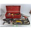 Image 1 : Stack On Metal Tool Box, Inductive Timing Light, Pencil Engraver, Wrenches, Misc Hardware & Tools