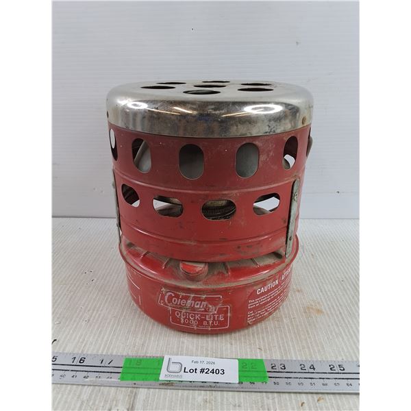 Coleman Quick Lite 3000 B.T.U. Catalytic Heater Model 518C