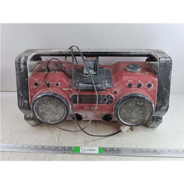 Sony MP3 ZS - H10CP Radio Audio System - Powers On, As Is, PICK UP ONLY