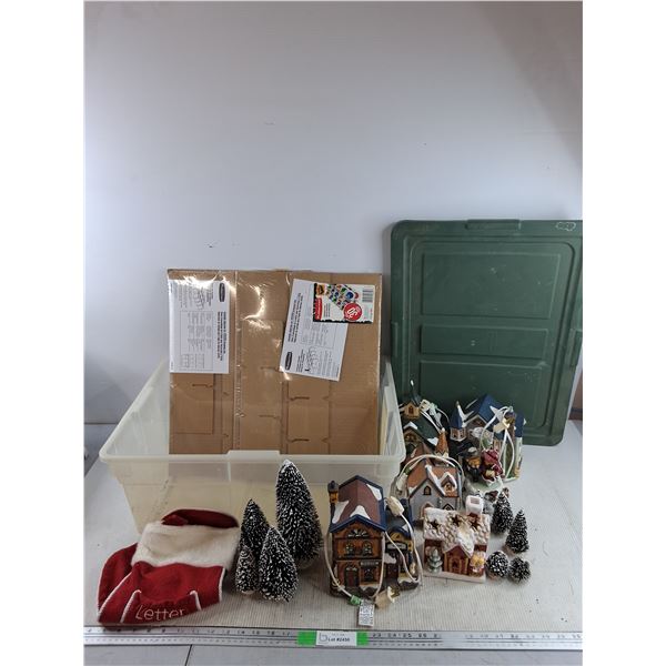 Light Up Christmas House Decor, Artificial Mini Christmas Trees, Gift Sock, Ornament Boxes, Misc