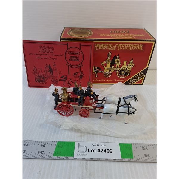 Model Toy - Matchbox Collectables- 1880 Steam Fire Engine