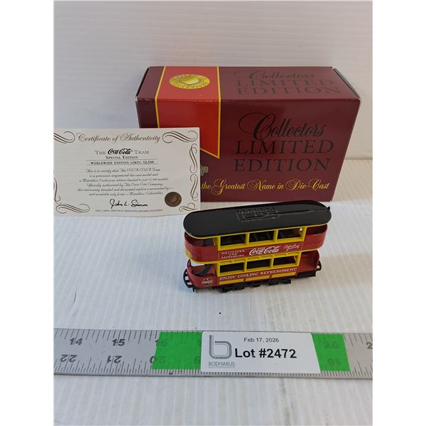 Model Toy- Matchbox Collectables- The Coca-Cola Tram