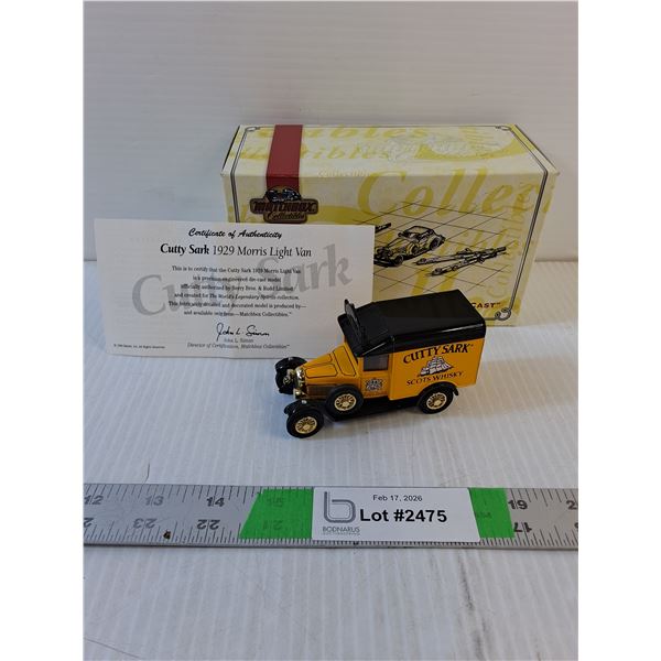 Model Toy- Matchbox Collectables- 1929 Morris Light Van - Cutty Shark