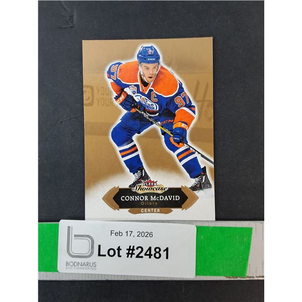 Connor McDavid Fleer Showcase Card, Cannot Authenticate