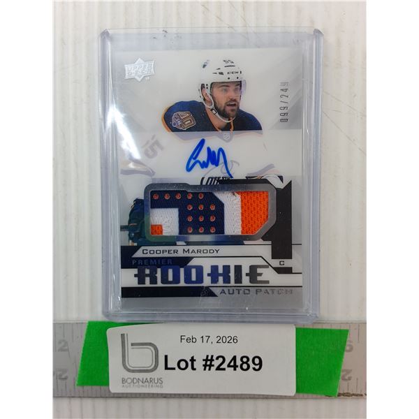 Autographed Upper Deck Cooper Marody Rookie Card, Cannot Authenticate