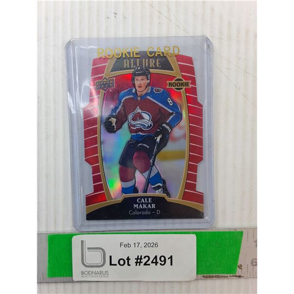 Upper Deck Cale Makar Rookie Card, Cannot Authenticate