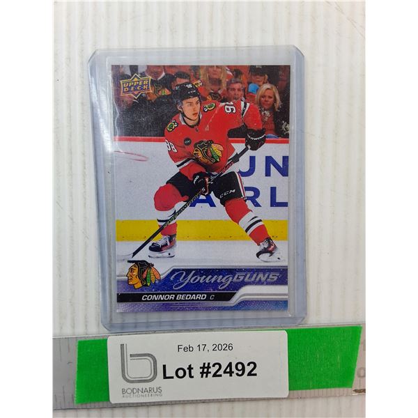 Upper Deck Connor Bedard Young Guns Card, Cannot Authenticate