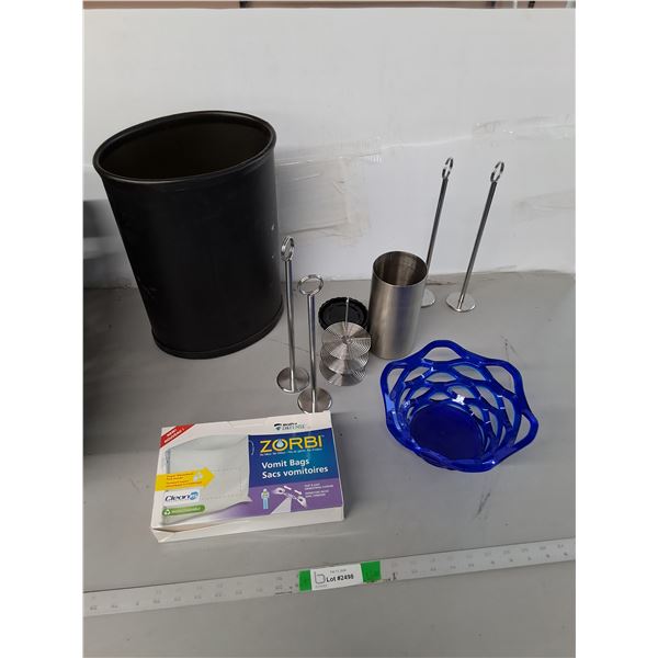 Trash Can 14", Vomit Bags, Film Developing Tank, Misc - PICK UP