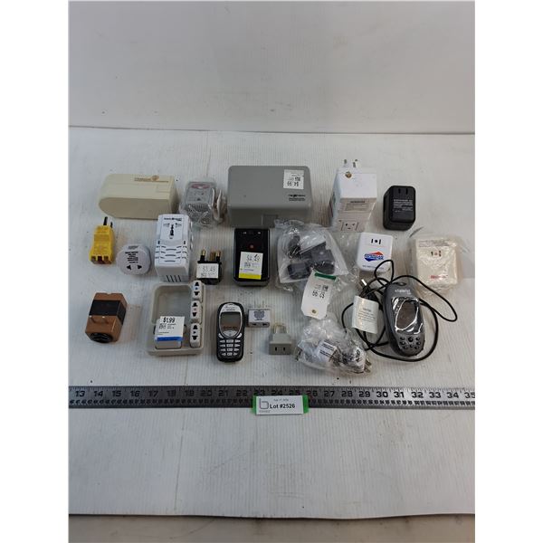 Assorted Power Transformers &  Adaptors, Siemens Phone - All Untested, As is