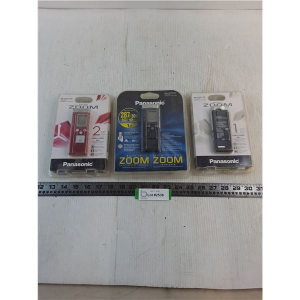 (3) NOS Panasonic IC Recorders