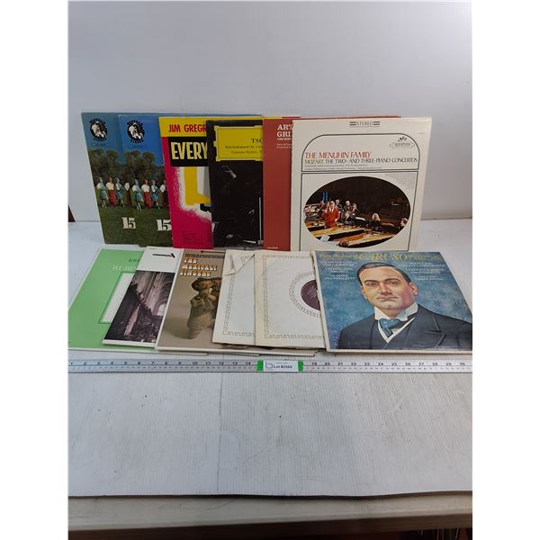 (12) Various Records Featuring Classical,Mexican,Choirs as pictured