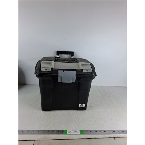 Storex Premium Mobile File Cart With Telescopic Handle -12"x12"x12"- cannot ship