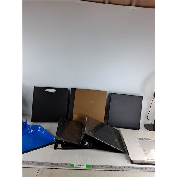 (5) Binders, Dust Pan,  Access Door - PICK UP
