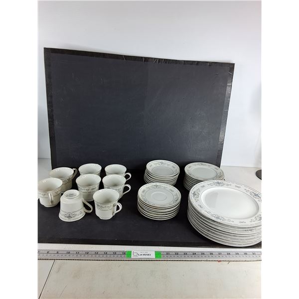 Fine Porcelain China Diane Tea Set - PICK UP ONLY
