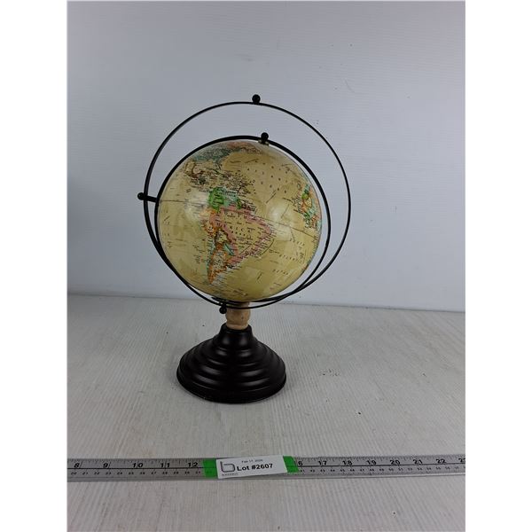 Decorative World Globe With Antique World Map 15" - PICK UP