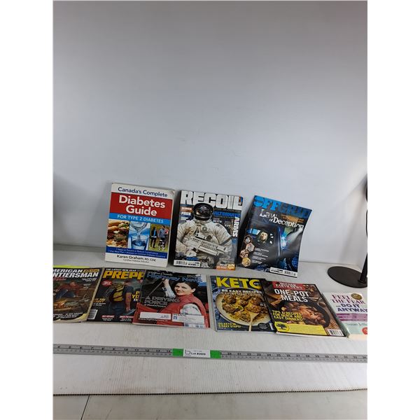Magazines; American Frontiersman, Prepper, Highway News, Keto Diet, Misc