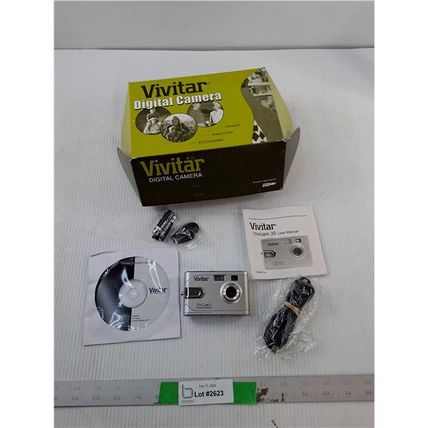 Vivitar Digital Camera, Cord, Manual