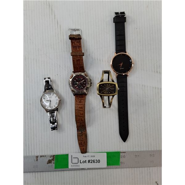 (4) Watches- Guess, Spring, Misc.- As Is