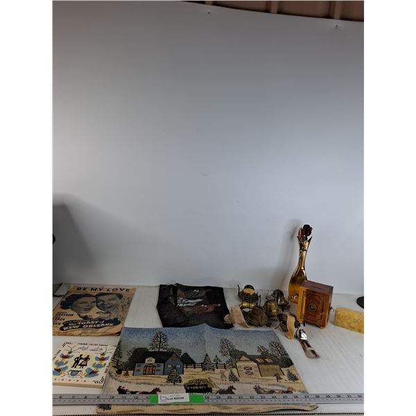 Paperweight, Wooden Safe Box, Placemat, Misc