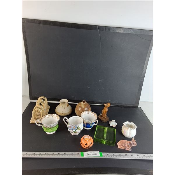 Various Decor Pieces, Paperweight, Misc
