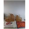 Image 1 : Red Hat Flag, (2) Wicker Baskets, Misc - PICK UP