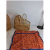 Image 3 : Red Hat Flag, (2) Wicker Baskets, Misc - PICK UP