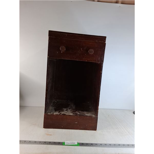 Wooden Nightstand With Drawers 12"x14"x25" (cannot ship, as is)
