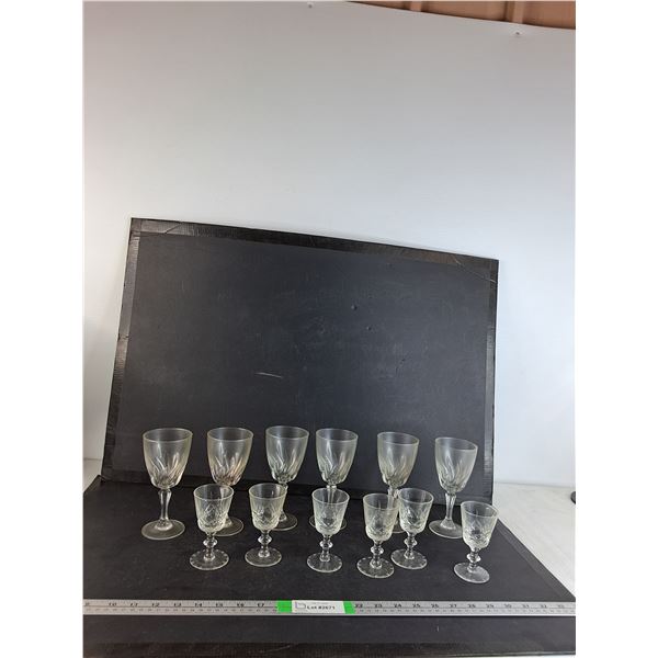 (12) Drinking Glasses Up to 6" - PICK UP
