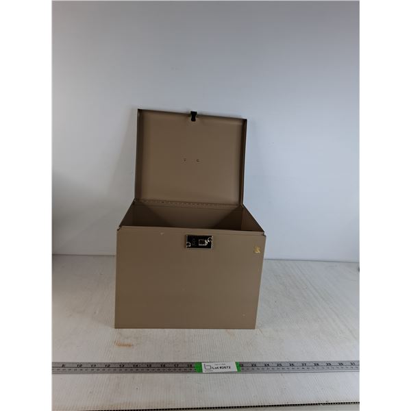 Beige File Storage Box- 10"x13"x10"-pickup preferred