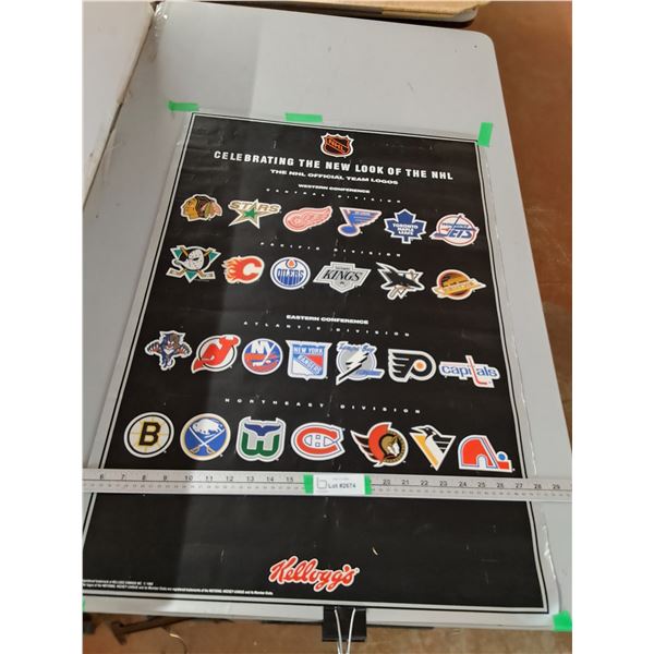 NHL Official Team Logos Poster- 34"x23"