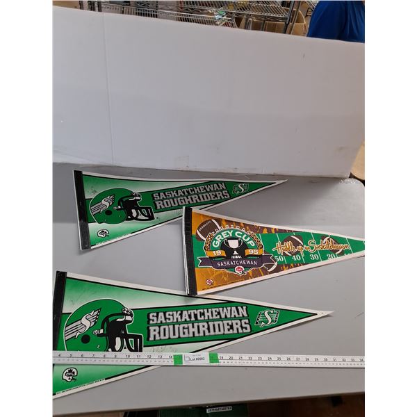 (3) Flags;  Saskatchewan Roughriders, 1995 Grey Cup