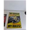 Image 3 : (2) Vintage Novelty Signs -16"x12"