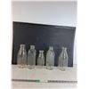 Image 1 : Collection Of Vintage Glass Milk Bottles (5)- cannot ship