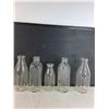 Image 2 : Collection Of Vintage Glass Milk Bottles (5)- cannot ship