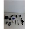 Image 3 : Wooden Knife Block, Blood Pressure Monitor,  Charging Cords, Misc